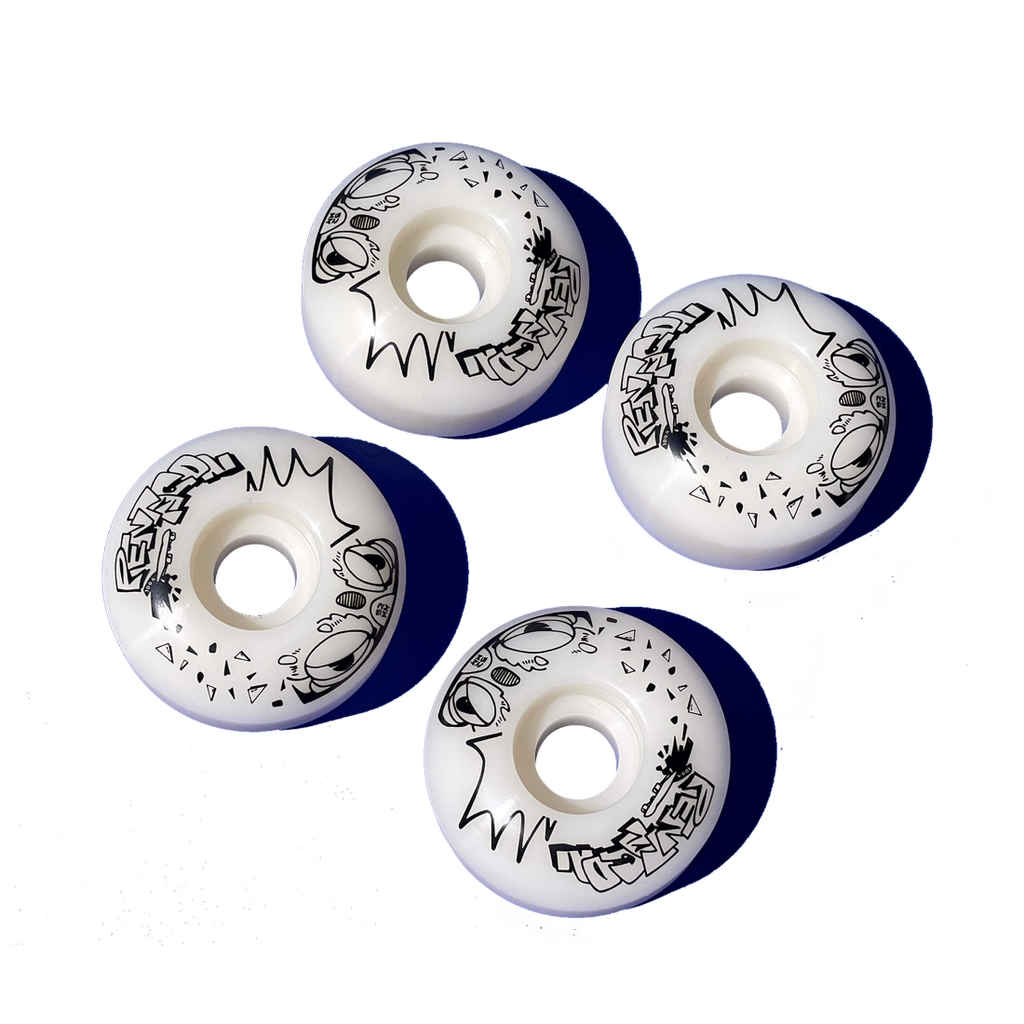 PENTAGON BASIC WHITE 100A WHEELS 52MM