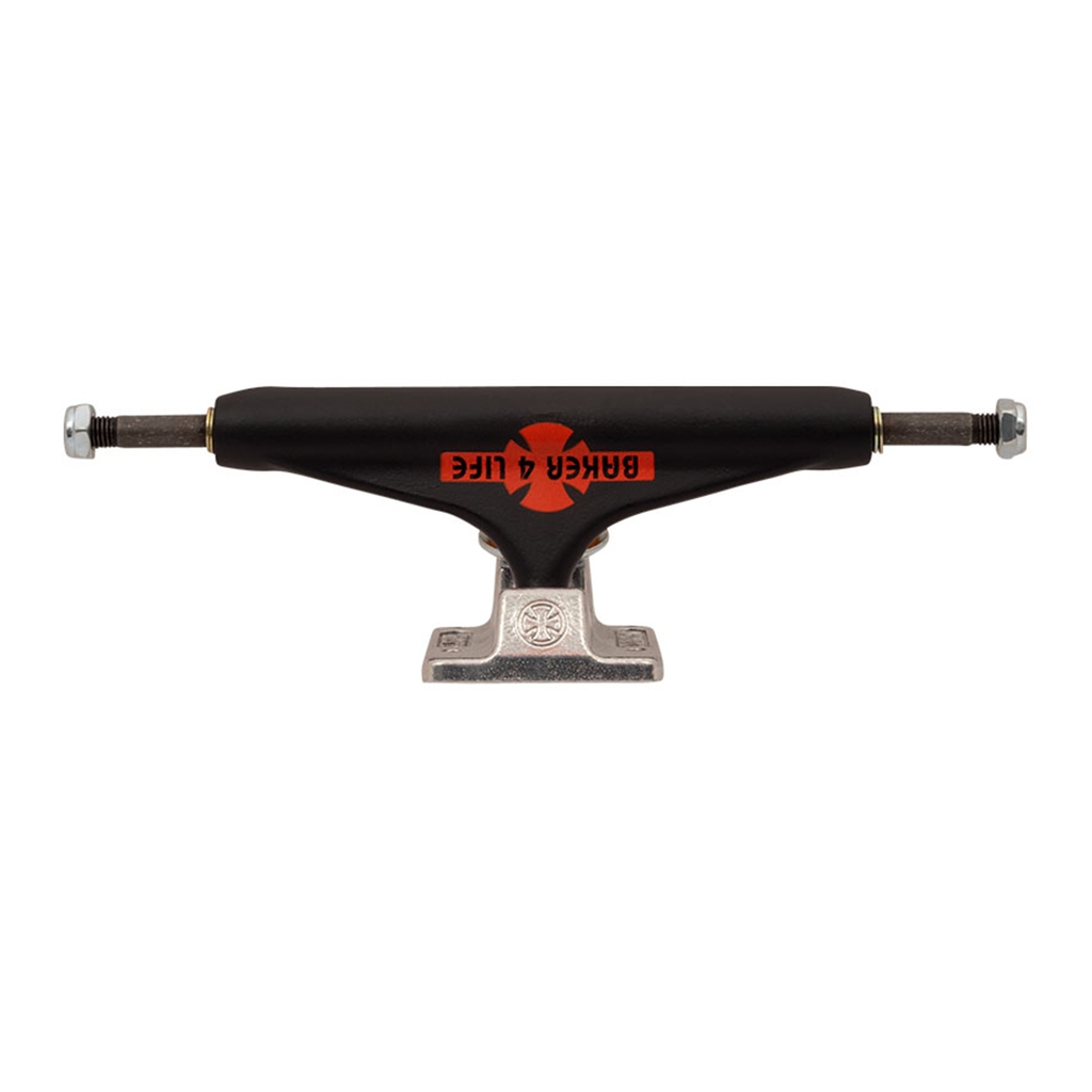 INDEPENDENT STAGE 11 HOLLOW BAKER 4 LIFE FLAT BLACK SILVER TRUCKS