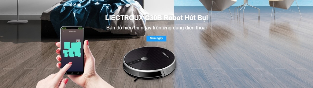 Liectroux C30B Robot hút bụi lau nhà Thương hiệu Đức