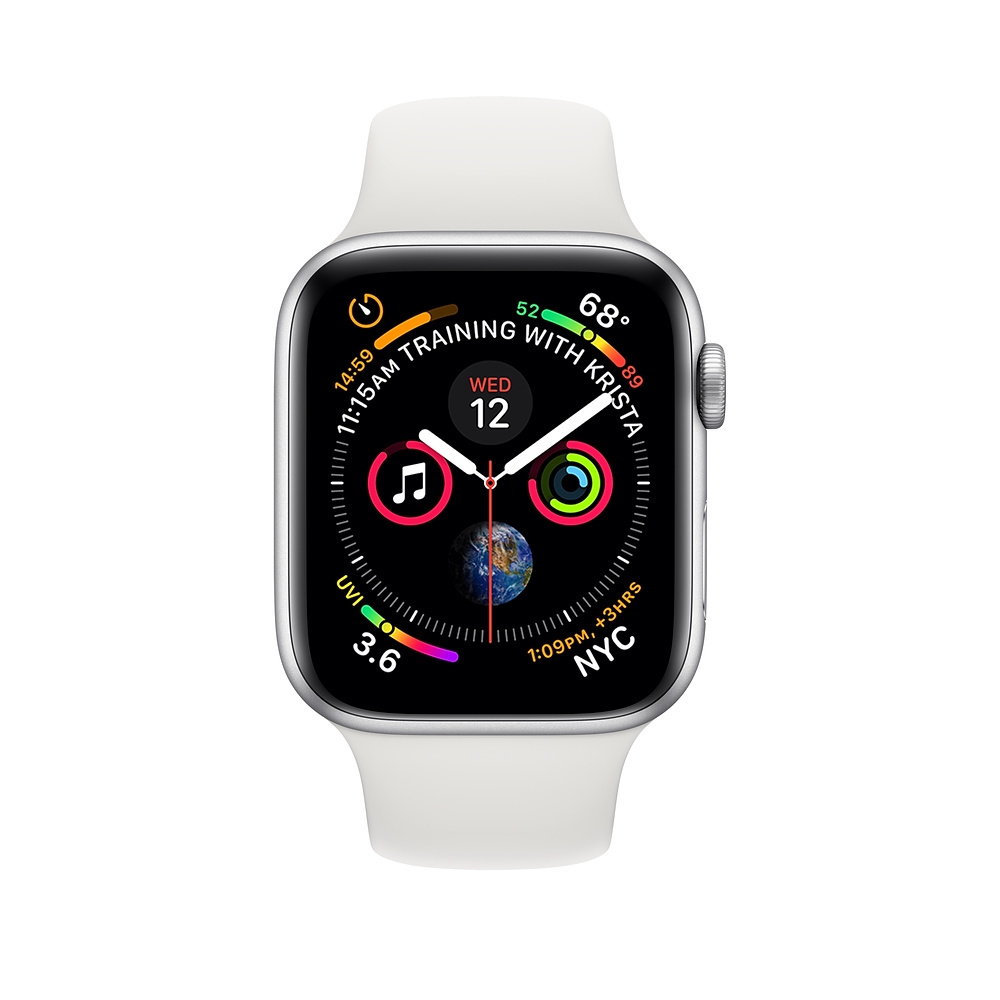 Apple Watch Series 4 GPS 40mm viền nhôm dây cao su trắng MU642VN/A