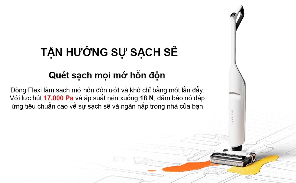 CÂY LAU NHÀ HÚT BỤI ROBOROCK FLEXI LITE