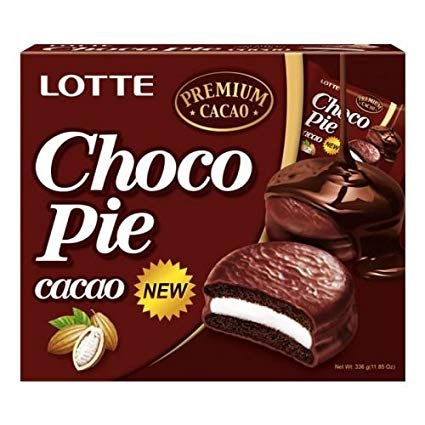 Bánh Lotte Chocopie vị Cacao hộp 336 gr (12 bánh)