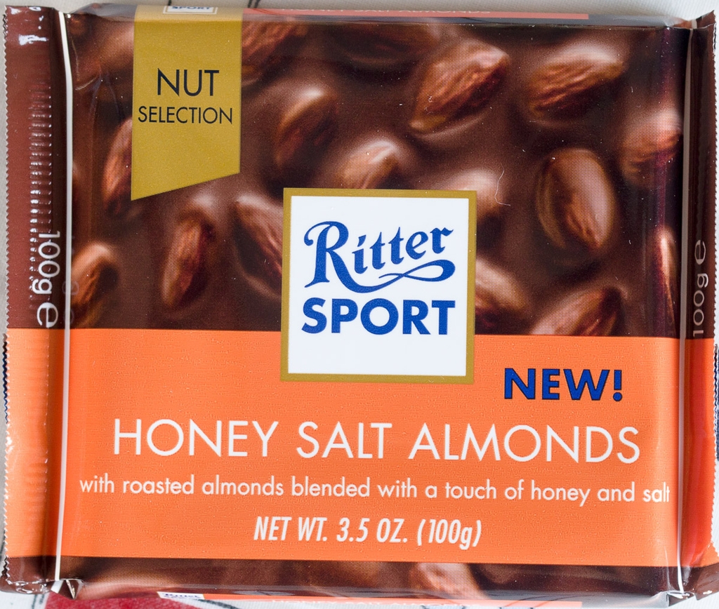 Chocolate Ritter Sport Honig Salz Mandel vị Mật ong & Hạnh nhân muối 100gr (Honey Salt Almonds)