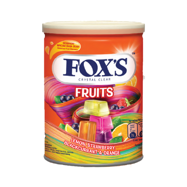 Kẹo trái cây Fox's Fruits hộp 180g | Can.D Confectionery Kẹo trái cây Fox's Fruits hộp 180g | Can.D Confectionery