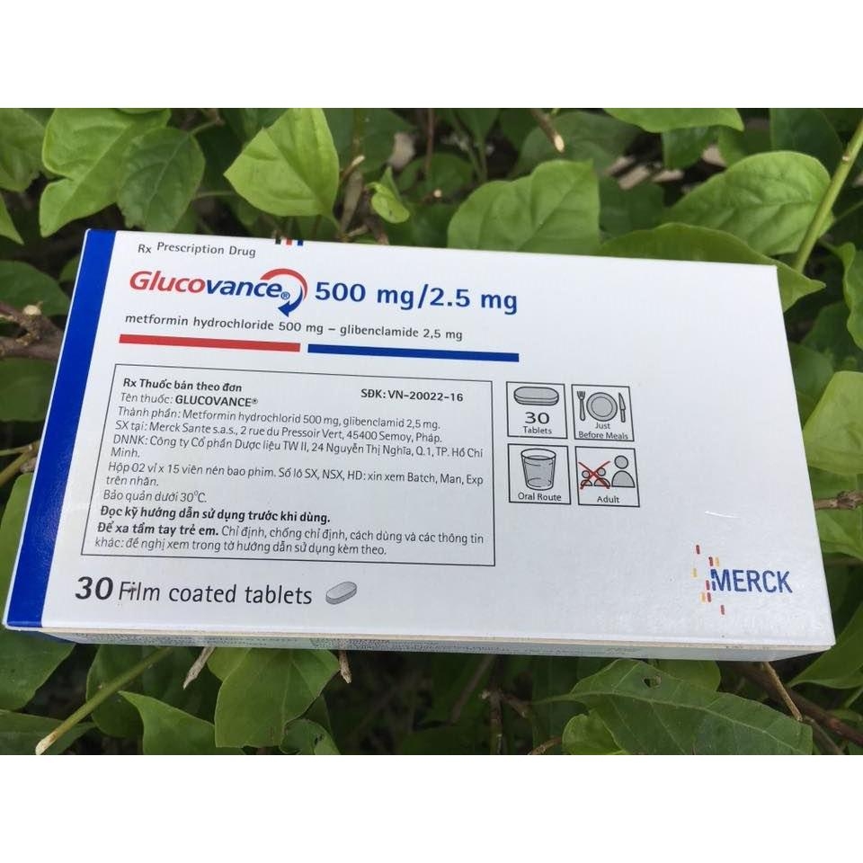 Glucovance 500/2,5/tiểu đường/thuốc tân dược/nhathuocyentrang