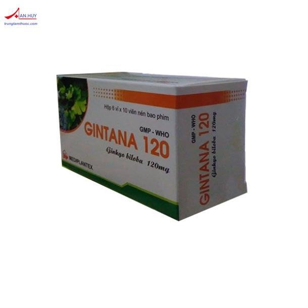 Gintana 120mg/ Tuần hoàn não - An thần - Gây ngủ/sản phẩm thảo dược