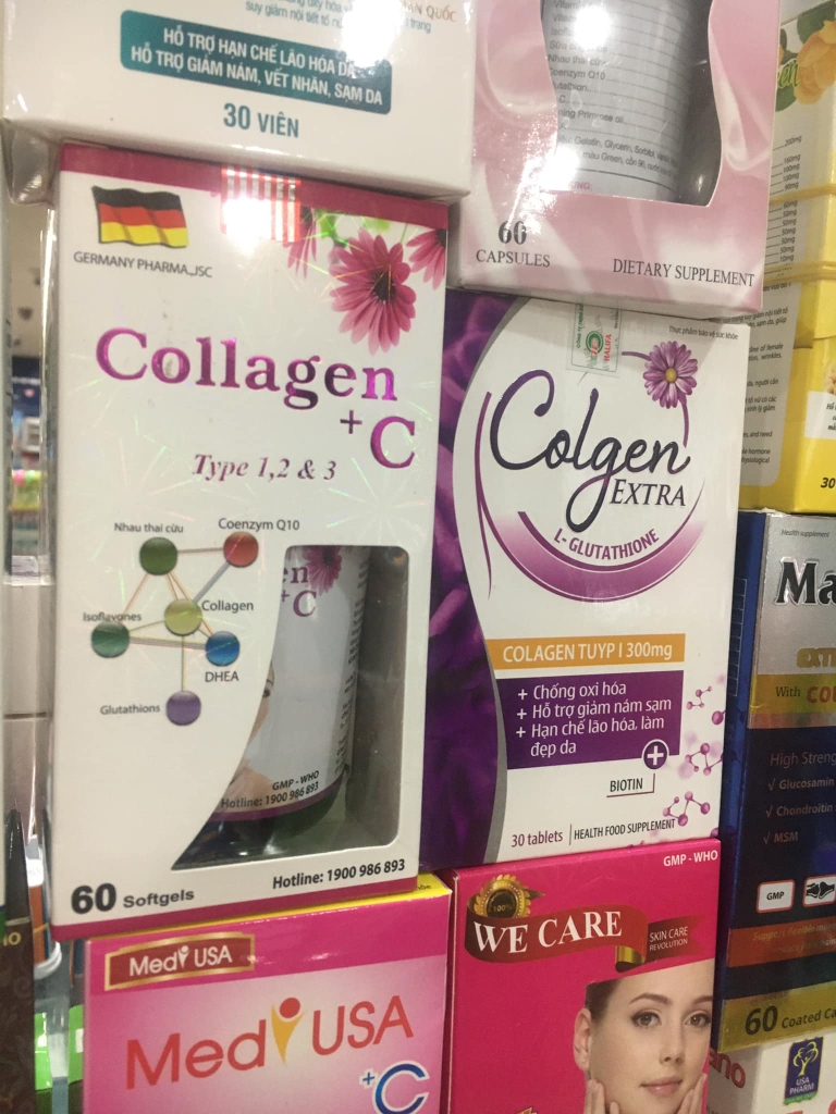 Collagen +C Type 1 2 & 3 nhathuocyentrang