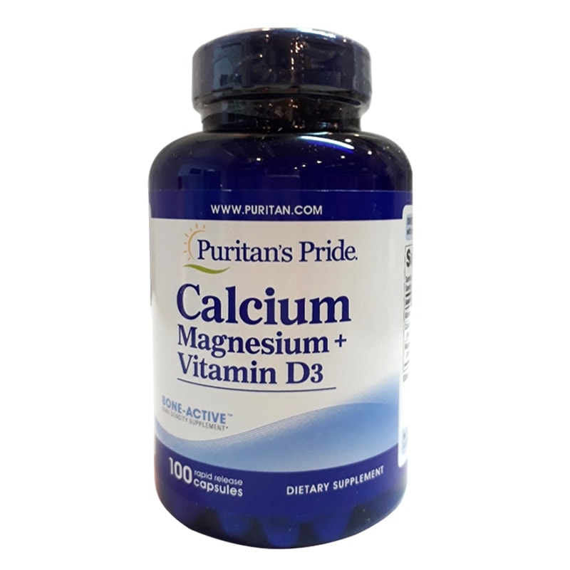 Calcium Magnesium Vitamin D3 Puritan's Pride (100 viên) nhathuocyentrang