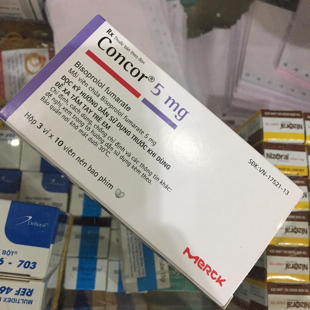 Concor 5mg/Tim mạch/thuốc tân dược/nhathuocyentrang