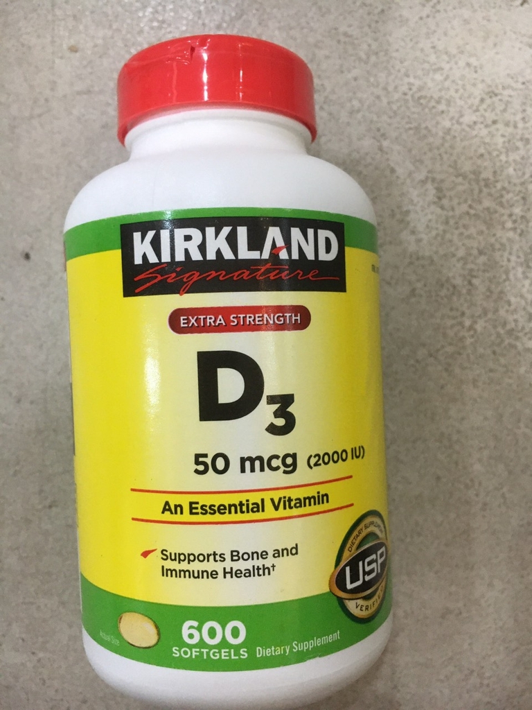 Vitamin D3 Kirkland nhathuocyentrang