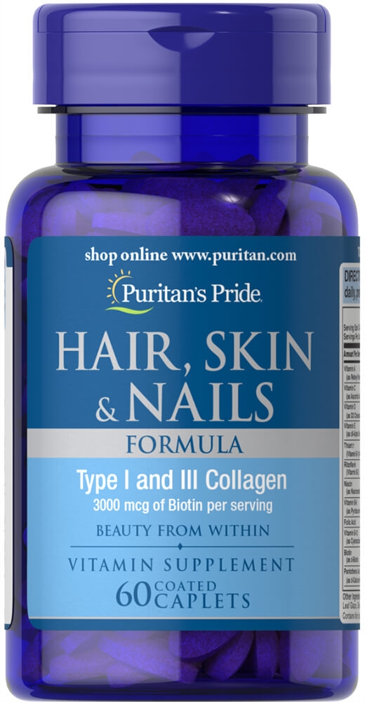 Puritan's Pride Hair Skin & Nails 60 viên | nhathuocyentrang Puritan's Pride Hair Skin & Nails 60 viên | nhathuocyentrang