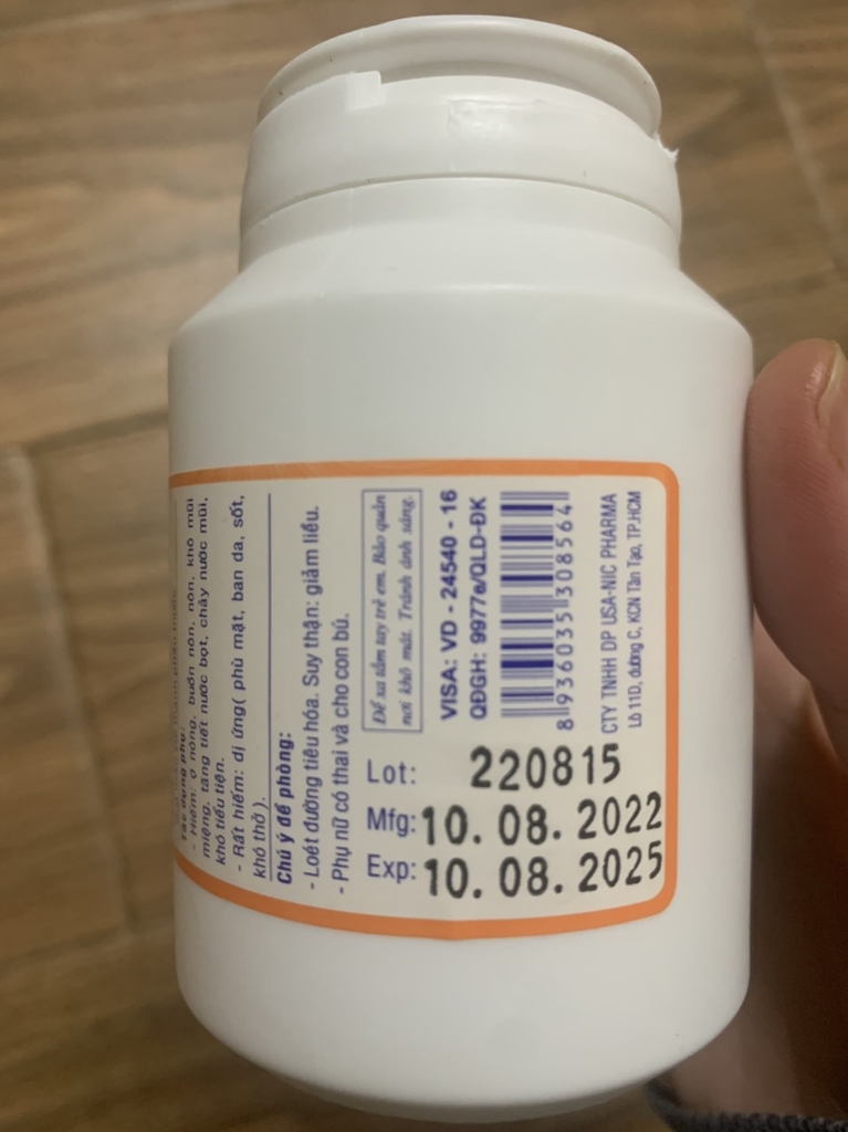 AMBROXOL 30MG USA - NIC PHARMA | nhathuocyentrang