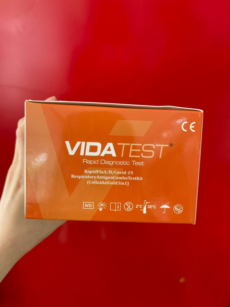 Bộ kit test covid kết hợp cúm A/B VIDA TEST | nhathuocyentrang