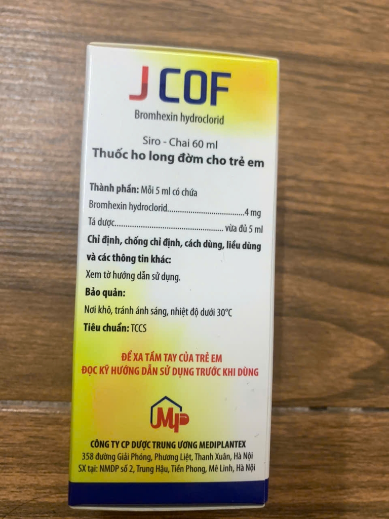 Jcof 60ml | nhathuocyentrang