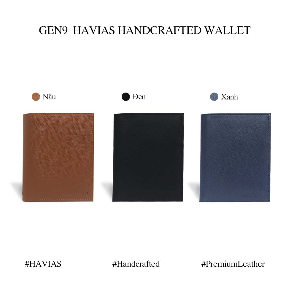 Ví da thật Nam Nữ Chất Lượng Cao HAVIAS GEN9 