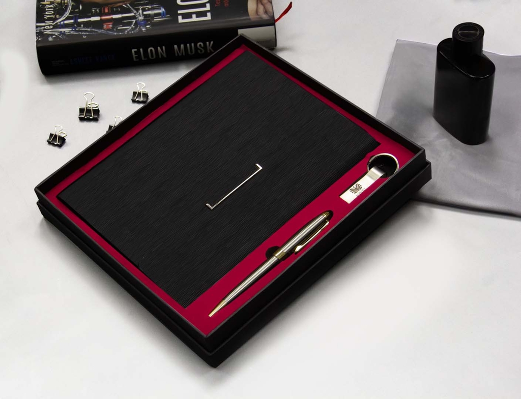 Set Quà Sổ da Bút ký USB ASPENEY4