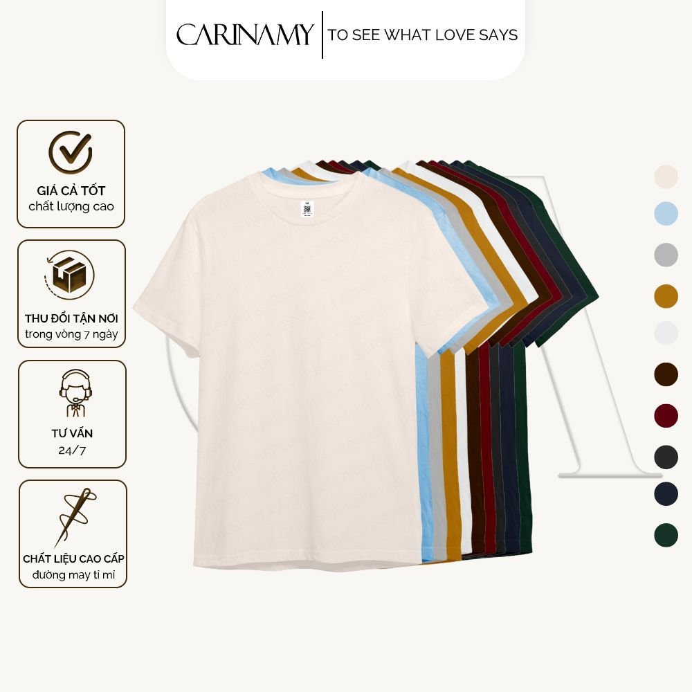 Áo thun trơn giá sỉ 10k tại Bình Định