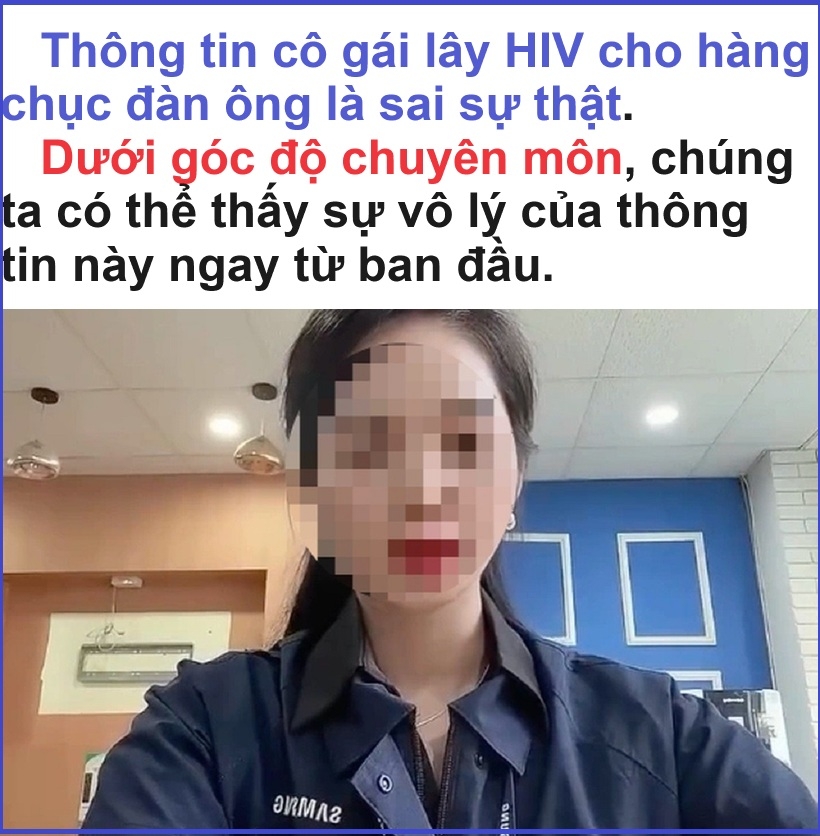 Cô gái Samsung Thái Nguyên lây HIV cho hàng chục người? Nhìn nhận sự vô lý dưới góc độ chuyên môn.