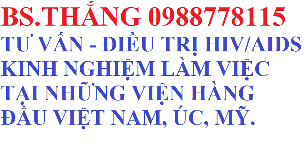 TƯ VẤN, CHẨN ĐOÁN, ĐIỀU TRỊ HIV/AIDS CHUYÊN SÂU, TỐT NHẤT Ở TPHCM (SÀI GÒN)