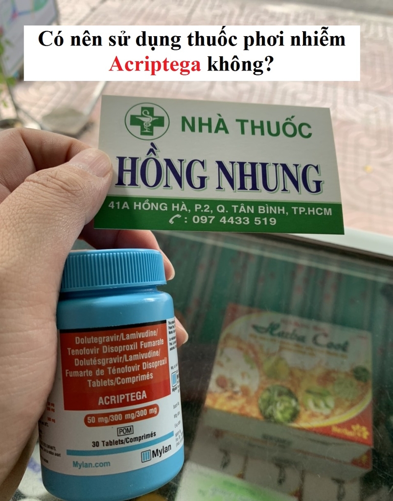 Có nên dùng thuốc phơi nhiễm Acriptega không?