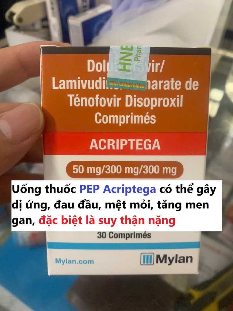 Uống thuốc PEP Acriptega hại như thế nào?