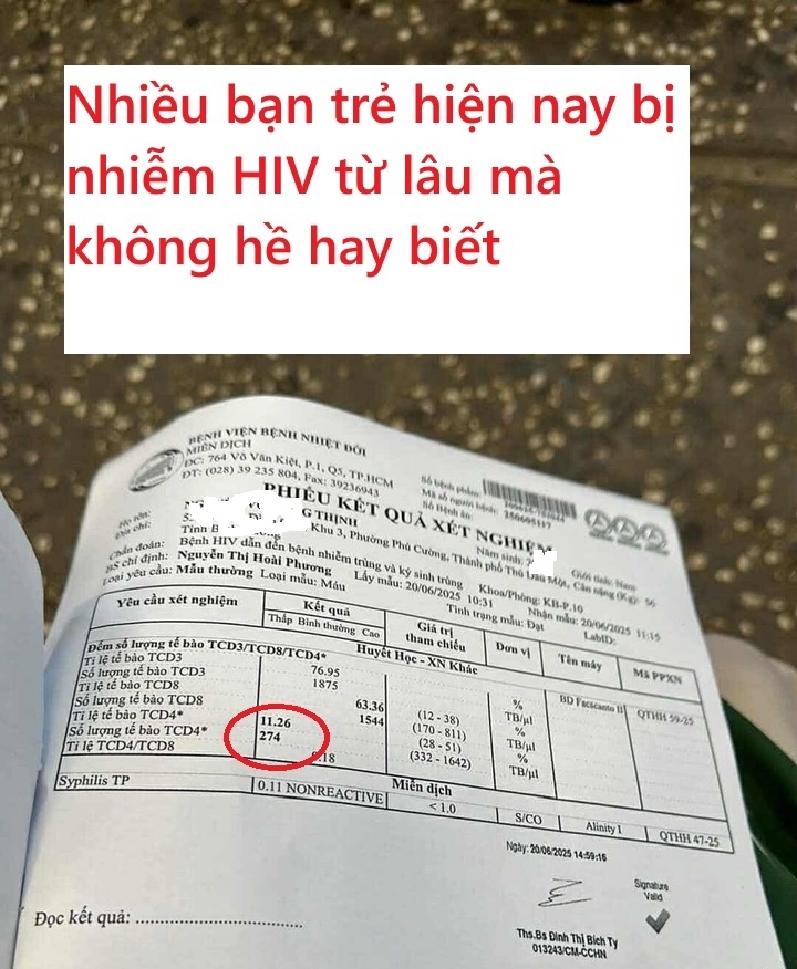 Nhiều bạn trẻ bị nhiễm HIV từ lâu mà không biết