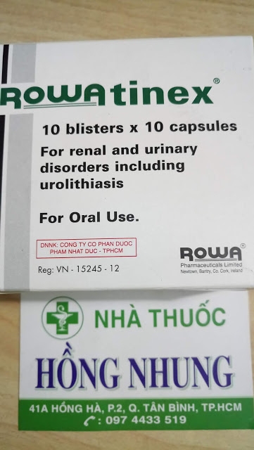 Mua thuốc uống điều trị sỏi thận ROWATINEX của Ailen tốt nhất ở TPHCM (Sài Gòn)