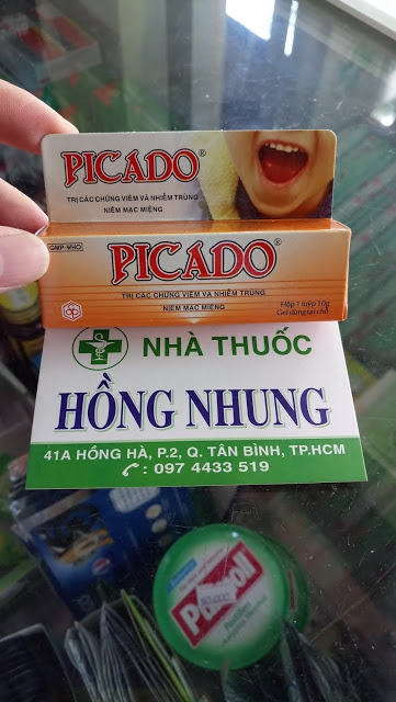 Mua tuýp gel bôi trị các chứng viêm và nhiễm trùng niêm mạc miệng PICADO tốt nhất ở TPHCM (Sài Gòn)