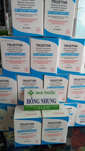 Mua thuốc ARV TRUSTIVA điều trị HIV bậc 1 tốt nhất ở TPHCM, Hà Nội