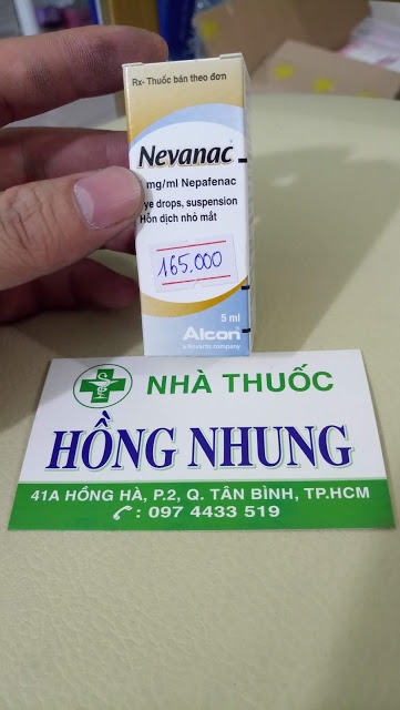Mua lọ thuốc nhỏ mắt NEVANAC Lọ 5ml của Bỉ tốt nhất ở TPHCM (Sài Gòn)