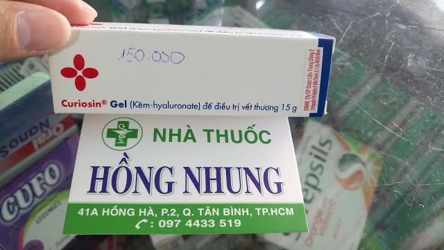 Mua tuýp bôi CURIOSIN Gel 15g giúp làm lành vết thương tốt nhất ở TPHCM (Sài Gòn)