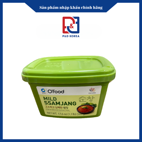 CJW Tương chấm xanh 500g 양념듬뿍 쌈장
