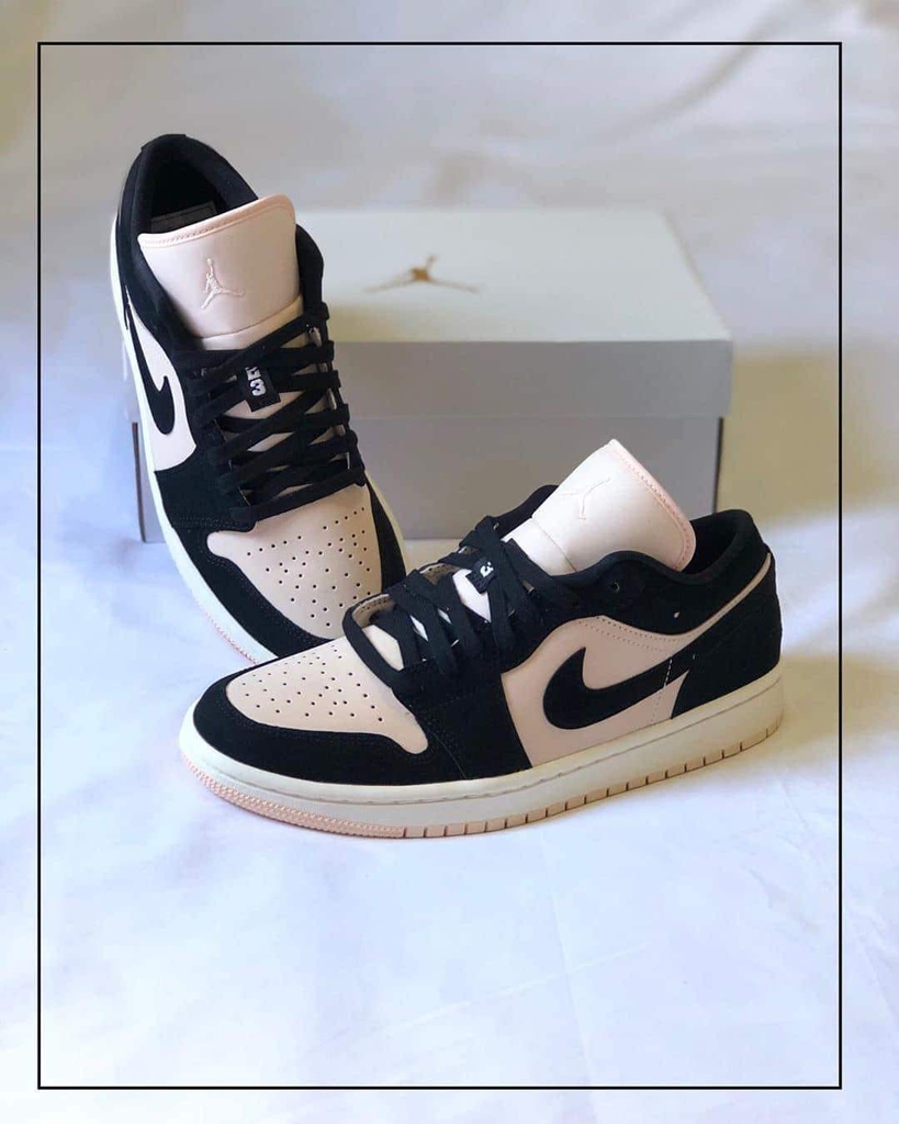 jordan 1 retro low flyknit black guava ice