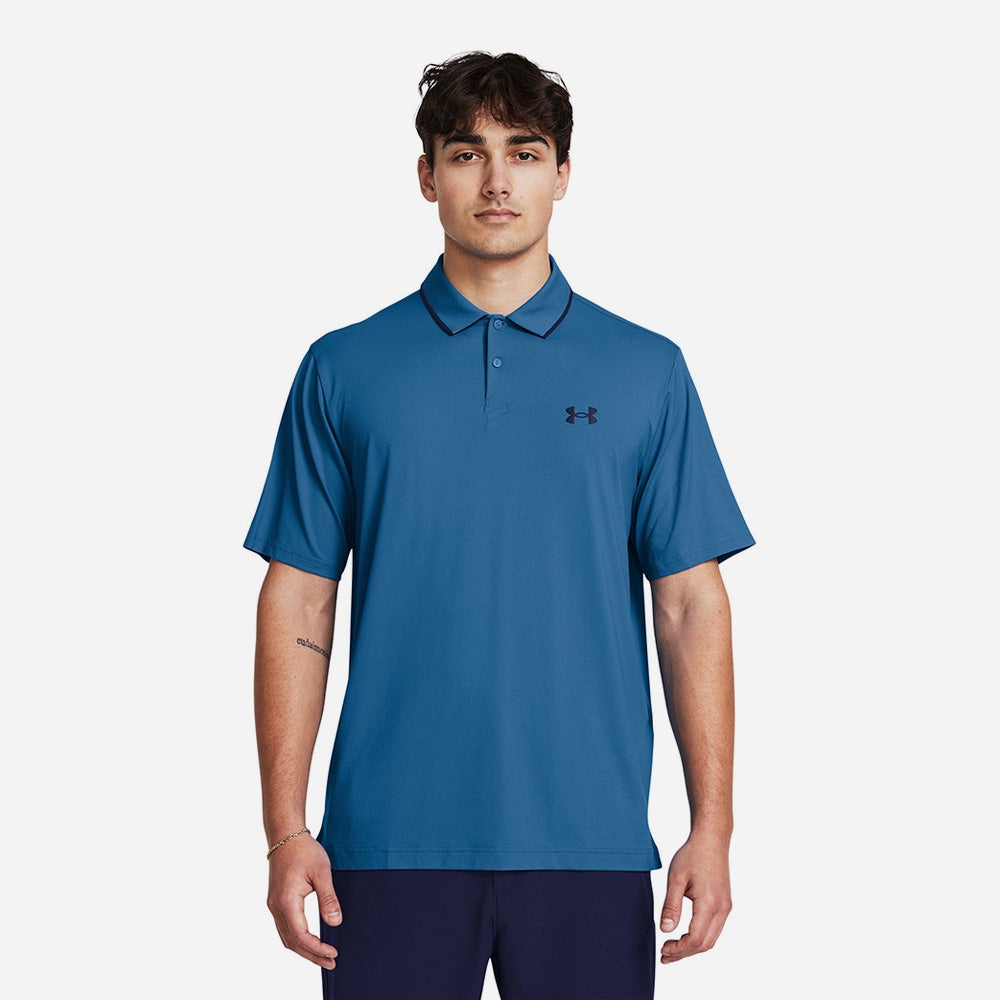 Áo Polo Golf Under Armour Chính hãng Iso-Chill Màu Xanh
