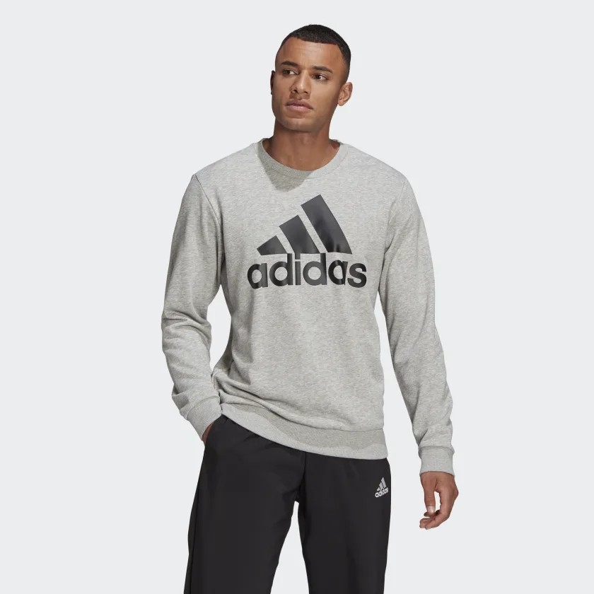 adidas essentials big logo sweatshirt