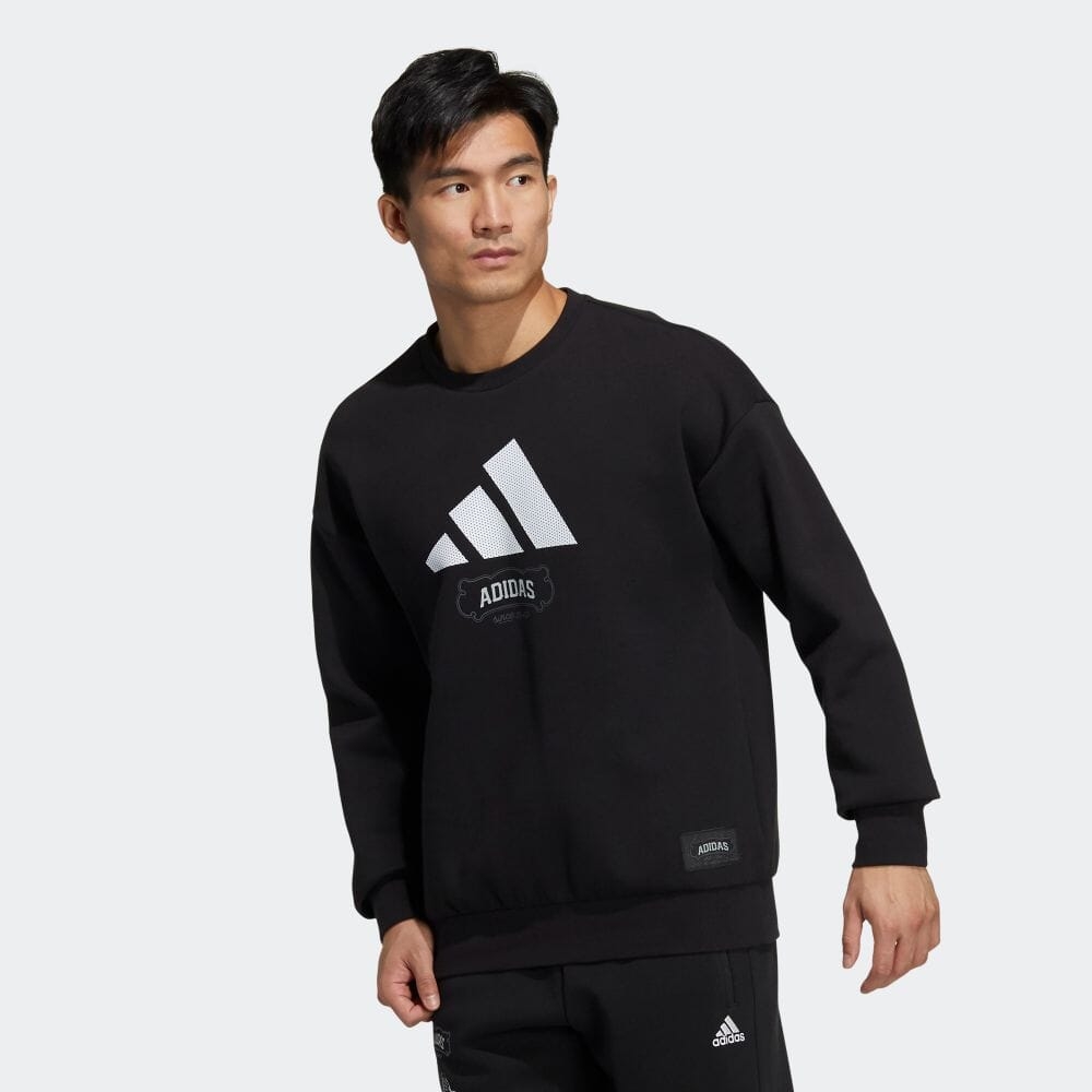 Áo Adidas Chính hãng - Showtime graphic sweatshirt Nam - Đen | JapanSport HE7464 Áo Adidas Chính Hãng - Showtime Graphic Sweatshirt Nam - Đen | Japansport He7464