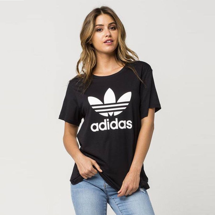Ashley Furman bicapa Insignia Áo phông Adidas Chính hãng - Trefoil - Đen | JapanSport CV9888