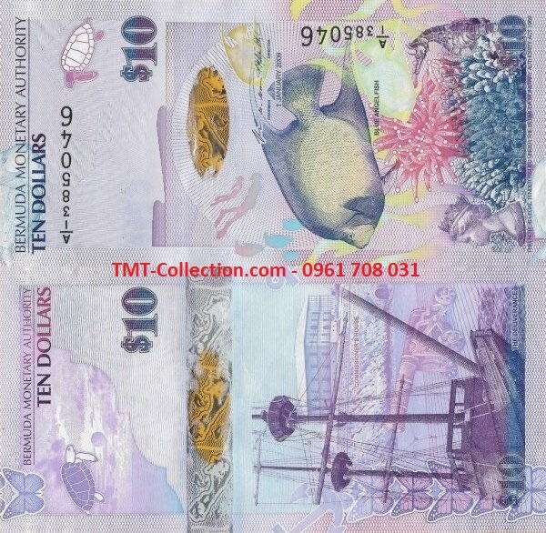 Bermuda 10 Dollars 2009 UNC