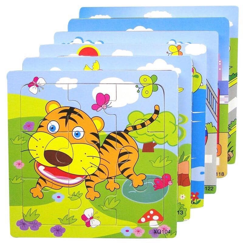 Tranh ghép 9 mảnh (combo 10 bảng) nhasachtuky Tranh Ghép 9 Mảnh (Combo 10 Bảng) Nhasachtuky