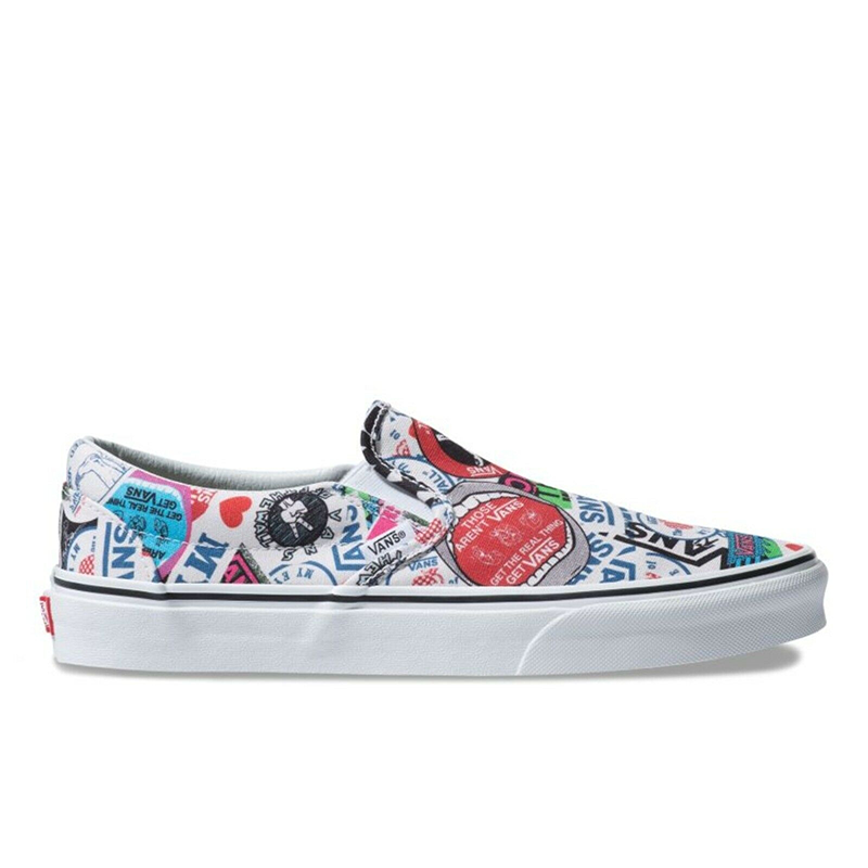 vans mash up stickers slip on