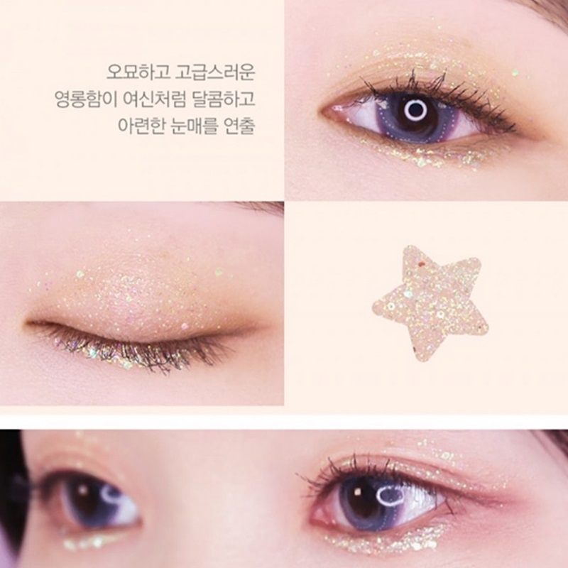 GEL NHŨ MẮT BLACK ROUGE PEARL VELY I GLITTER G02