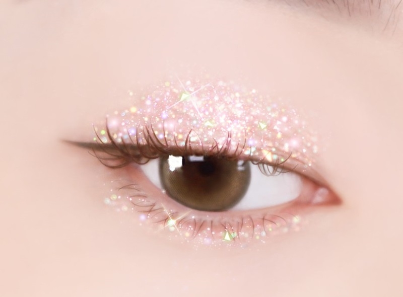NHŨ MẮT BLACK ROUGE PEARLVELY I GLITTER TRIANGLE GT03
