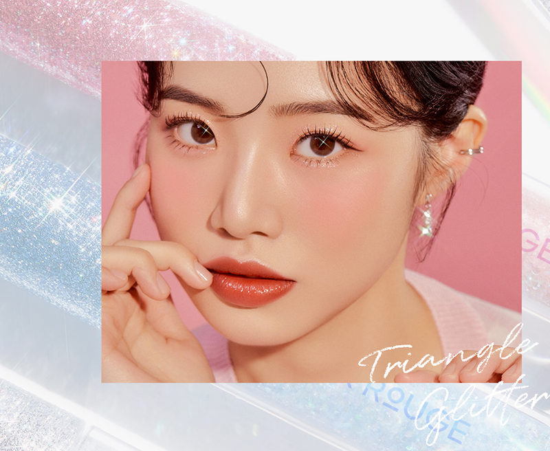 NHŨ MẮT BLACK ROUGE PEARLVELY I GLITTER TRIANGLE GT03