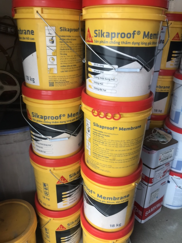 Sikaproof Membrane 18kg – Màng lỏng chống thấm bitum polyme