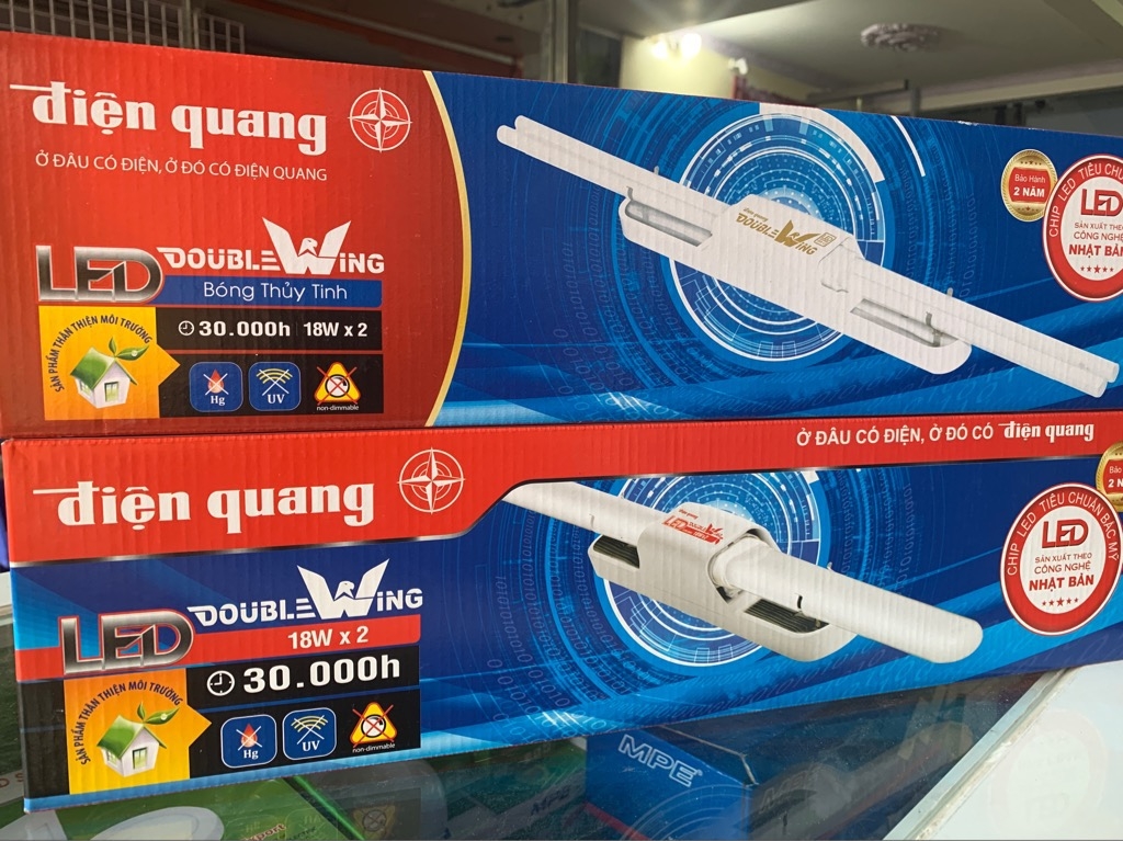 Bộ Đèn Led Doublewing Điện Quang 36W Daylight ( DQ LEDDW01 36765 )