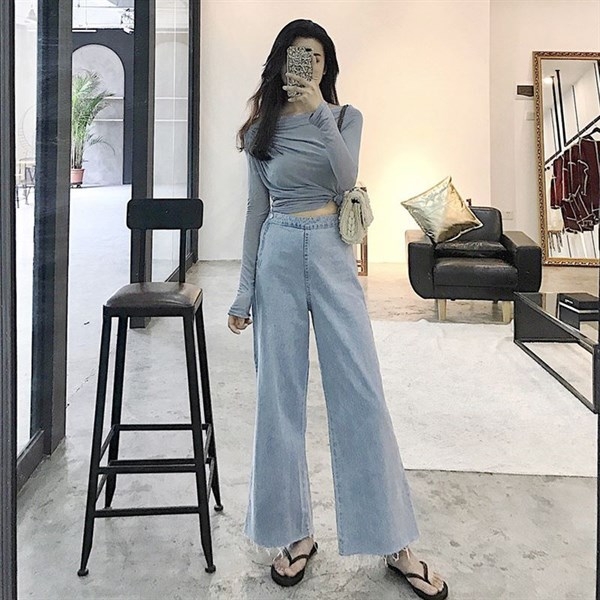 “Mách nước” 5 cách diện quần Jean ống rộng chuẩn chỉnh với áo