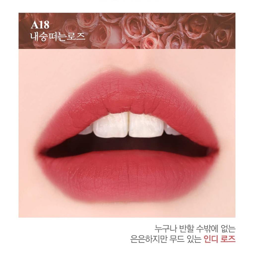 Son Kem Lì Black Rouge Air Fit Velvet Tint Version 4 Bad Rose X ...