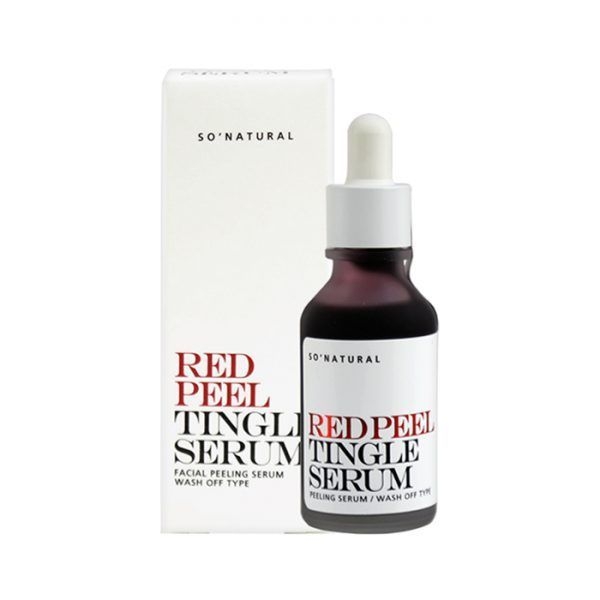Tinh Chất Tái Tạo Thay Da Sinh Học So'Natural Red Peel Tingle Serum - Mild Peeling Serum 35ml