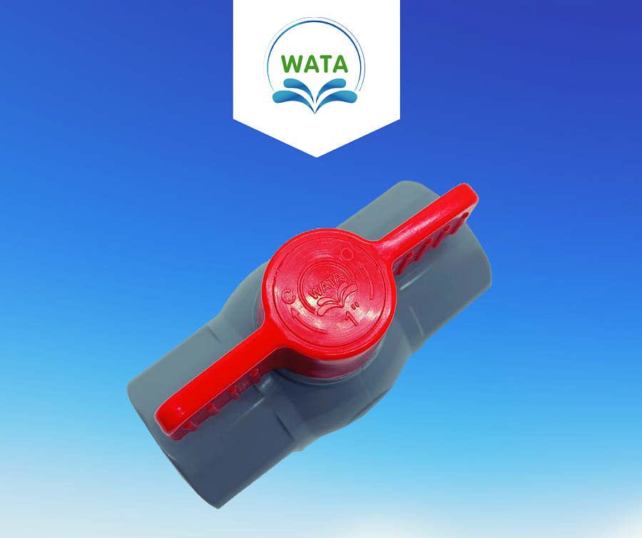 Van bi nhựa PVC tay đỏ phi 49mm - WATA
