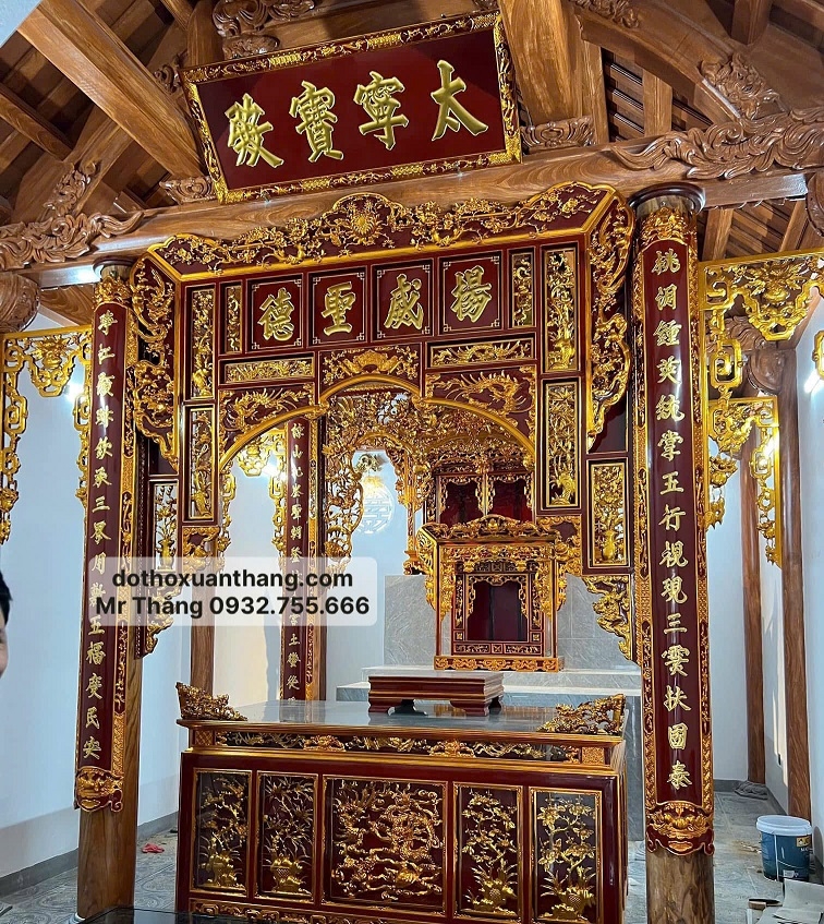 Phục chế đồ thờ đình đền